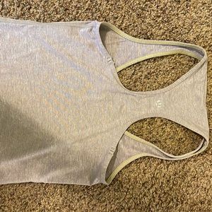Lulu lemon light gray heathered tank top